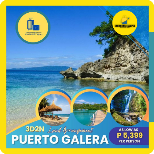 3D2N PUERTO GALERA LAND ARRANGEMENT PACKAGE!