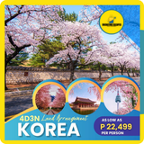 4D3N KOREA TOUR LAND ARRANGEMENT PACKAGE!