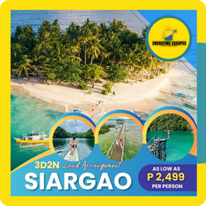 3D2N SIARGAO LAND ARRANGEMENT PACKAGE!